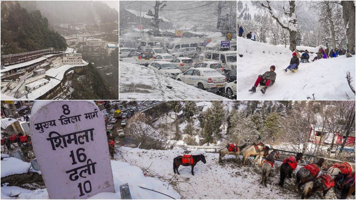 Himachal snowfall: Tourist footfall increases in snow-clad Shimla, other regions of hill state – Pictures inside