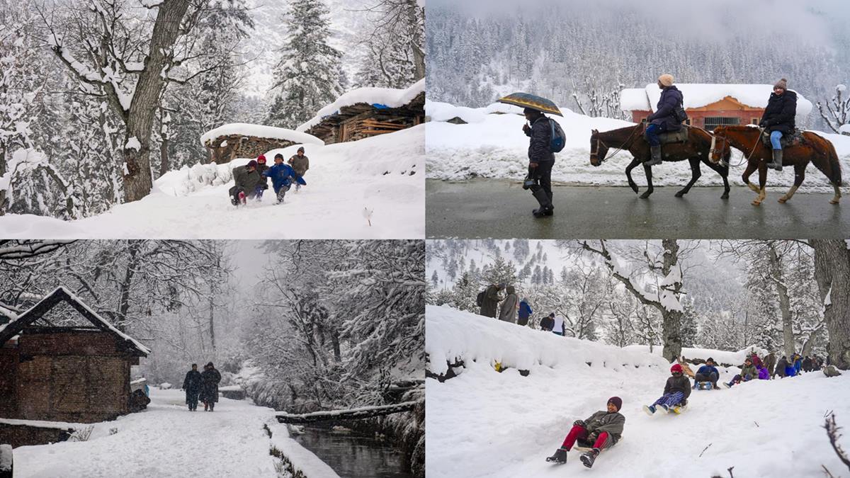 Visual Treat! Snow-covered Kashmir turns winter wonderland, attracts more tourists – Wondrous Photos