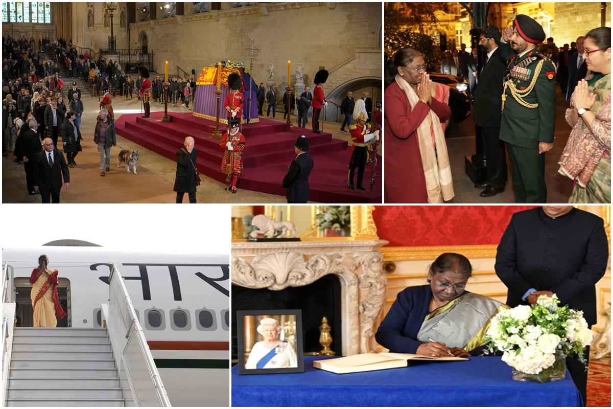 Queen Elizabeth II’s funeral: President Droupadi Murmu arrives in London-PHOTOS