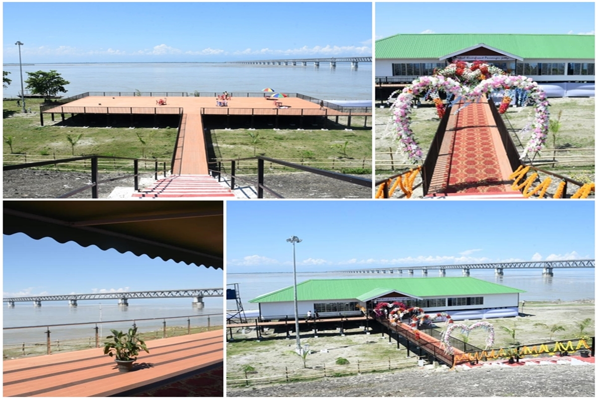 Stunning PICS: Riverfront Passenger Jetty inaugurated at Bogibeel Road-cum-Railway Bridge