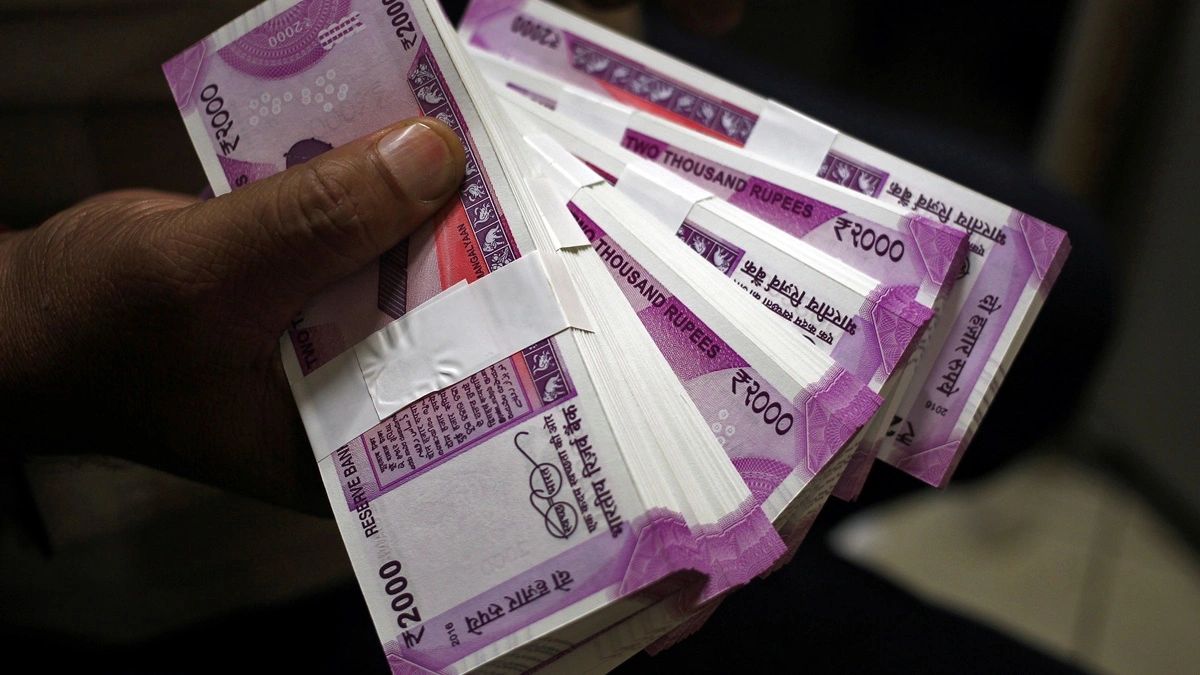 Rupee gains on dollar’s dip, but nears resistance zone