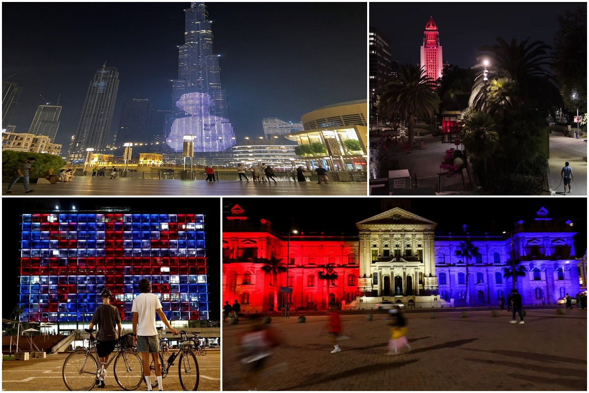 In pictures: Global monuments honour Queen Elizabeth II