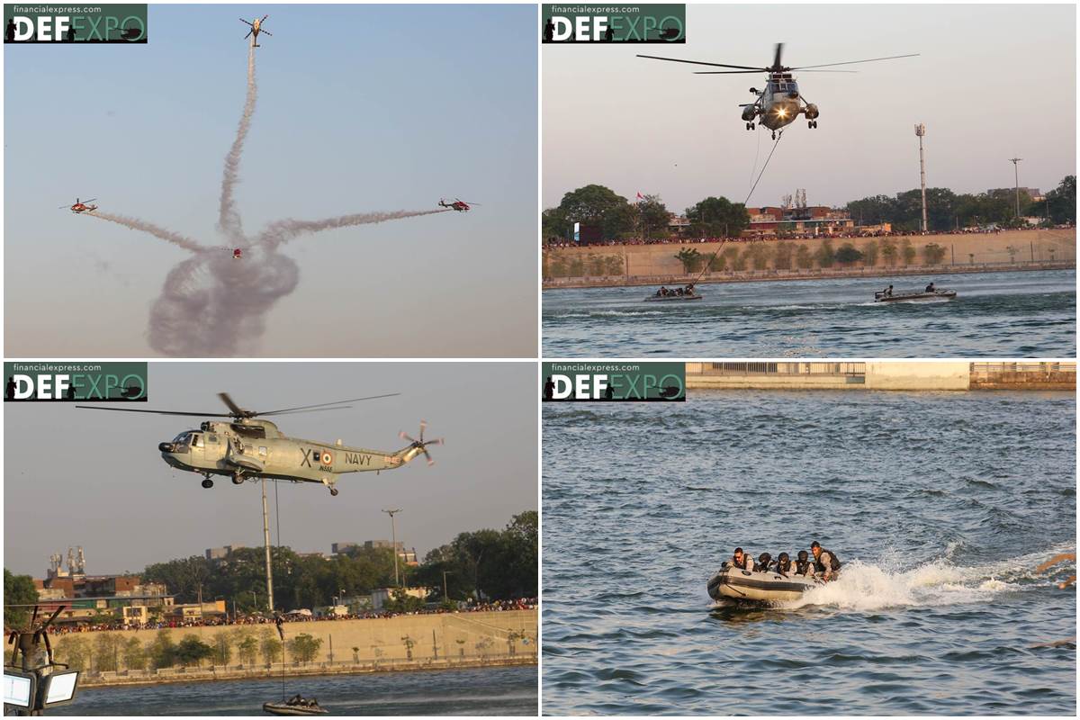 12th DefExpo in Gujarat: Indian companies showcase defence and tech expertise – See Photos