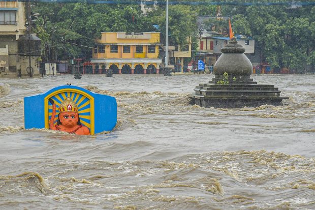 In the last 24 hours, Nashik district received 68.4 millimetres average rainfall, with Surgana receiving the highest rainfall of 238.8 mm, followed by Peth 187.6 mm and Trimbakeshwar 168 mm. (PTI Photo)