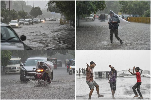 Delhi welcomed the first monsoon showers on Thursday morning which provided much-needed respite from the oppressive heat. The India Meteorological Department said the southwest monsoon further advanced into Delhi, Uttar Pradesh, Himachal Pradesh, Jammu and Kashmiri, some parts of Punjab, Haryana and Rajasthan on June 30. Several parts of Delhi like ITO, Barapullah, Ring Road and the capital borders, specially Delhi-Noida border, Chilla Border, UP Gate, Delhi-Gurugram road experienced heavy traffic as rains lashed the national capital. Let us take a look at some of the images: