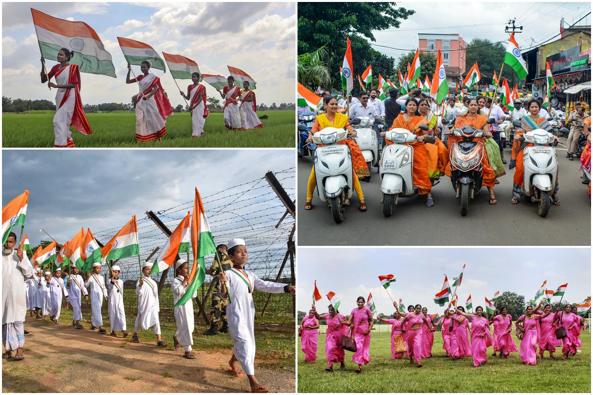 75th Year of Independence Day of India: Beautiful pictures of ‘Tiranga Yatra’ from across nation