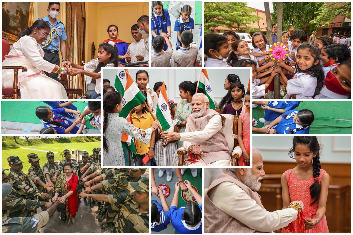 Raksha Bandhan 2022! From PM Modi to President Murmu, this is how India celebrates Rakhi festival – PHOTOS