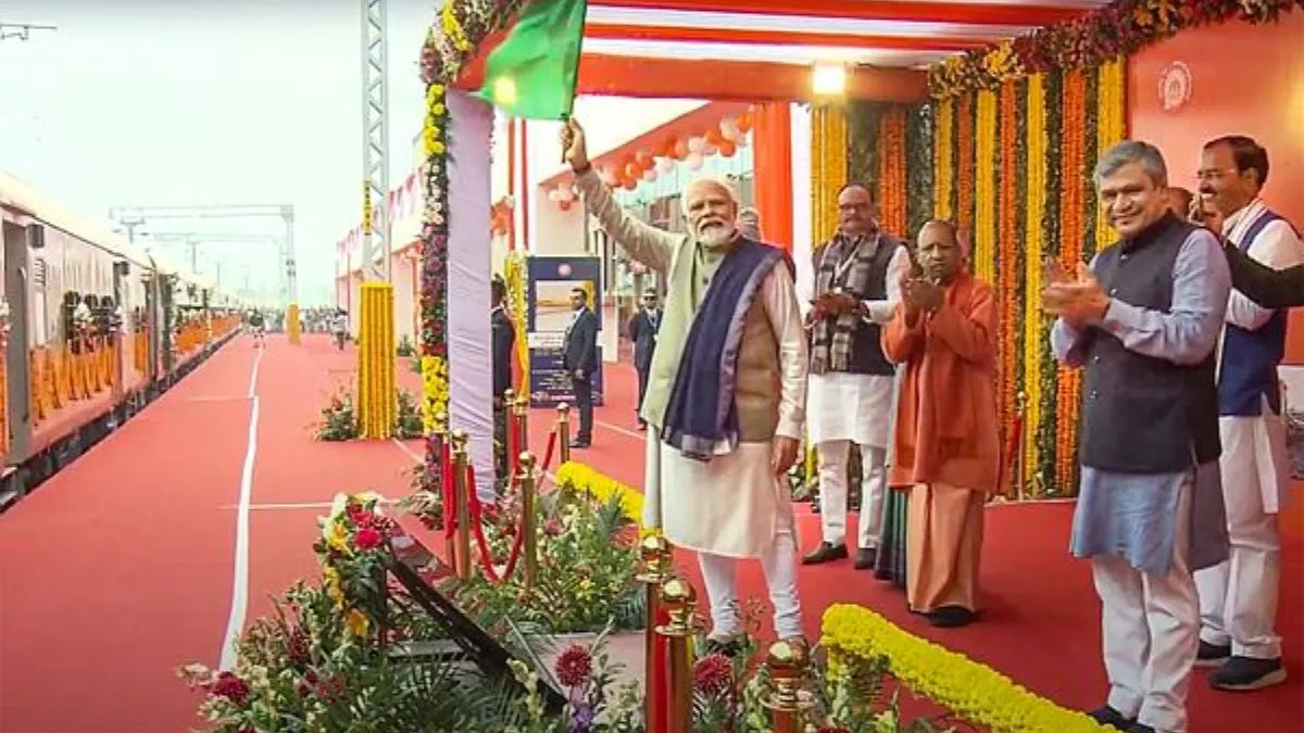 PM Modi flags off first-ever Amrit Bharat Express train on two routes, here’s all you need to know about these jerk-free trains