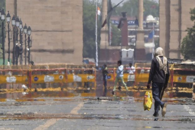 On the precipice of another punishing heatwave spell, Delhi is predicted to see a jump of two to three degrees Celsius in the maximum temperature on Wednesday. (PTI Photo)