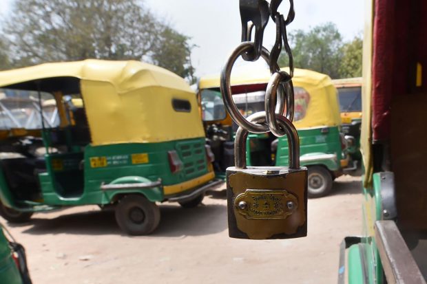 Auto and cab drivers' unions have been demanding a hike in fares and slashing of CNG prices to offset the impact of rising fuel prices. (PTI Photo)