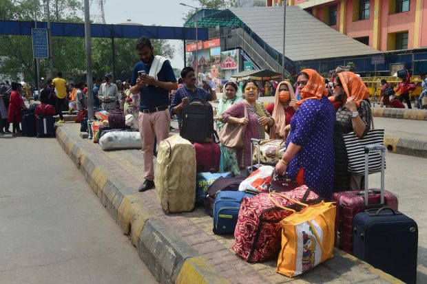 There were reports claiming that cabs entering Delhi from Noida and Ghaziabad were being stopped at border points and were being asked not to ply adding to the woes of the commuters. (PTI Photo)