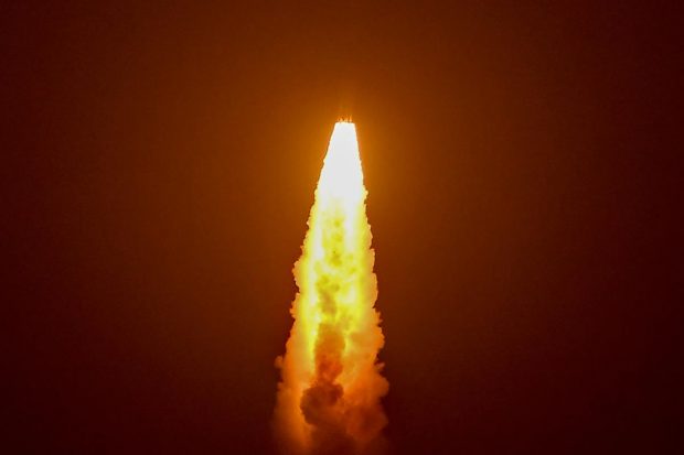 Satellite Director Srikanth said, the health of EOS-04 is perfectly fine, after separation, and the solar panels are deployed autonomously after injection and started generating the desired power. (PTI Photo)